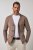 JP1880 Milano Flexnamic Pletené sako Orechovo hnedá - Obleky - Obleky 2XL-8XL