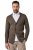 JP1880 Milano Flexnamic Pletené sako Khaki hnedá - Obleky - Obleky 2XL-8XL