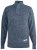 D555 Wilmington Zipper And Button Neck Sweater Blue - Mikiny & mikiny bez kapucne - Mikiny & Mikiny s Kapucňou 2XL-12XL