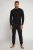 JP1880 Two-piece Pyjamas Long Sleeve and Long Trousers Black - Spodná bielizeň - Spodné Prádlo 2XL-8XL
