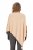 Ulla Popken Knit Pointed Hem Poncho Nature Melange - Mikiny & mikiny bez kapucne - 