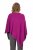 Ulla Popken Knit Pointed Hem Poncho Berry - Mikiny & mikiny bez kapucne - 