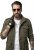 JP1880 Field Jacket with Badges Vintage Look TALL Moss Green - TALL bundy - TALL bundy pre vysokých mužov