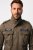 JP1880 Field Jacket with Badges Vintage Look TALL Moss Green - TALL bundy - TALL bundy pre vysokých mužov