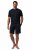 JP1880 829513 Pyžamo krátky model bellyfit Tmavomodrá - Spodná bielizeň - Spodné Prádlo 2XL-8XL