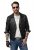 JP1880 830586 Biker bunda z jahňacej nappy Čierna - Bundy - Bundy Nadmerné Veľkosti 2XL-8XL