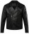 JP1880 830586 Biker bunda z jahňacej nappy Čierna - Bundy - Bundy Nadmerné Veľkosti 2XL-8XL