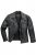 JP1880 830586 Biker bunda z jahňacej nappy Čierna - Bundy - Bundy Nadmerné Veľkosti 2XL-8XL