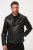 JP1880 830586 Biker bunda z jahňacej nappy Čierna - Bundy - Bundy Nadmerné Veľkosti 2XL-8XL