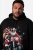 Men+ 100 Mikina s kapucňou Mikuláš na motorke Čierna - Mikiny & mikiny bez kapucne - Mikiny & Mikiny s Kapucňou 2XL-12XL