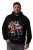 Men+ 100 Mikina s kapucňou Mikuláš na motorke Čierna - Mikiny & mikiny bez kapucne - Mikiny & Mikiny s Kapucňou 2XL-12XL