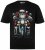 Men+ 148 Tričko bellyfit Mikuláš na motorke Čierna - Tričká - Nadrozmerné tričká - 2XL-14XL