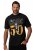 JP1880 AC/DC Graphic Band T-Shirt Black - Tričká - Nadrozmerné tričká - 2XL-14XL