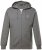 Men+ 851 Mikina s kapucňou na zips Sivý melír - Mikiny & mikiny bez kapucne - Mikiny & Mikiny s Kapucňou 2XL-12XL