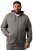 Men+ 851 Mikina s kapucňou na zips Sivý melír - Mikiny & mikiny bez kapucne - Mikiny & Mikiny s Kapucňou 2XL-12XL