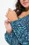 Ulla Popken 835713 Kvetované šaty Tmavomodrá - Maxi šaty - Dámske maxi šaty vo veľkých veľkostiach