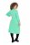 Ulla Popken 835720 Áčkové pletené šaty s 3/4 rukávmi Petrolejová - Pletené šaty - 