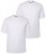 Men+ 285 Tričko okrúhly výstrih Biela 2 kusy - Tričká - Nadrozmerné tričká - 2XL-14XL