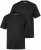 Men+ 299 Tričko véčkový výstrih Čierna 2 kusy - Tričká - Nadrozmerné tričká - 2XL-14XL