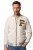 JP1880 836786 College bunda s emblémom Krémovo biela - Bundy - Bundy Nadmerné Veľkosti 2XL-8XL