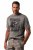 JP1880 Beer King Design Vintage Looking T-Shirt Gray - Tričká - Nadrozmerné tričká - 2XL-14XL