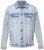 Men+ 394 Džínsová bunda s náprsnými vreckami Svetlomodrá - Bundy - Bundy Nadmerné Veľkosti 2XL-8XL