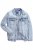 Men+ 394 Džínsová bunda s náprsnými vreckami Svetlomodrá - Bundy - Bundy Nadmerné Veľkosti 2XL-8XL