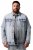 Men+ 394 Džínsová bunda s náprsnými vreckami Svetlomodrá - Bundy - Bundy Nadmerné Veľkosti 2XL-8XL