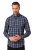 JP1880 Checked Shirt Long Sleeve Kent Collar Anthracite - Košele - Košele 2XL-10XL