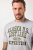 JP1880 T-shirt Short Sleeve Chest Print Grey Melange - Tričká - Nadrozmerné tričká - 2XL-14XL