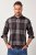 JP1880 Shirt Flannel Long Sleeve Dark Brown - Košele - Košele 2XL-10XL