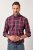 JP1880 Checked Shirt Long Sleeve Red - Košele - Košele 2XL-10XL