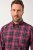 JP1880 Checked Shirt Long Sleeve Red - Košele - Košele 2XL-10XL