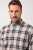 JP1880 Checked Flannel Shirt Long Sleeve Dark Dusty Pink - Košele - Košele 2XL-10XL