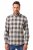 JP1880 Checked Flannel Shirt Long Sleeve Dark Dusty Pink - Košele - Košele 2XL-10XL