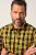 JP1880 Checked Shirt Long Sleeve Kent Collar Curry - Košele - Košele 2XL-10XL