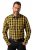 JP1880 Checked Shirt Long Sleeve Kent Collar Curry - Košele - Košele 2XL-10XL