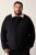 Men+ 545 Bunda s teddy golierom Čierna - Bundy - Bundy Nadmerné Veľkosti 2XL-8XL