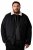 Men+ 545 Bunda s teddy golierom Čierna - Bundy - Bundy Nadmerné Veľkosti 2XL-8XL