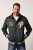 JP1880 Blouson Velour with Chest Embroidery Dark Green - Bundy - Bundy Nadmerné Veľkosti 2XL-8XL