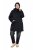 Ulla Popken 845111 Parka Čierna - Kabáty - Dámske kabáty veľkých veľkostí