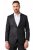 JP1880 Korsika Sako vo vzhľade ľanu Čierna - Obleky - Obleky 2XL-8XL