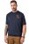 JP1880 846657 Tričko bellyfit s nášivkami Tmavomodrá TALL - TALL tričká - TALL Tričká