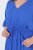 Ulla Popken 848224 Maxi šaty s krátkym rukávom a výstrihom do V Modrá - Maxi šaty - Dámske maxi šaty vo veľkých veľkostiach