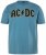JP1880 849790 AC/DC Classic Logo Tričko Tyrkysovo modrá - Tričká s kapelami - Kapelové a hudobné tričká