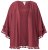 Ulla Popken 849860 Kimono Hrdzavo červená - Kardigany - Dámske cardigany vo veľkých veľkostiach