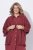 Ulla Popken 849860 Kimono Hrdzavo červená - Kardigany - Dámske cardigany vo veľkých veľkostiach