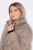 Ulla Popken 850041 Prešívaný kabát Taupe - Kabáty - Dámske kabáty veľkých veľkostí