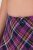 Ulla Popken 851071 Kockované nohavičky z biobavlny 2 ks Fialová - Nohavičky - 