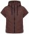 Ulla Popken 851785 Oversize prešívaná vesta s kapucňou Hnedá - Vesty - 